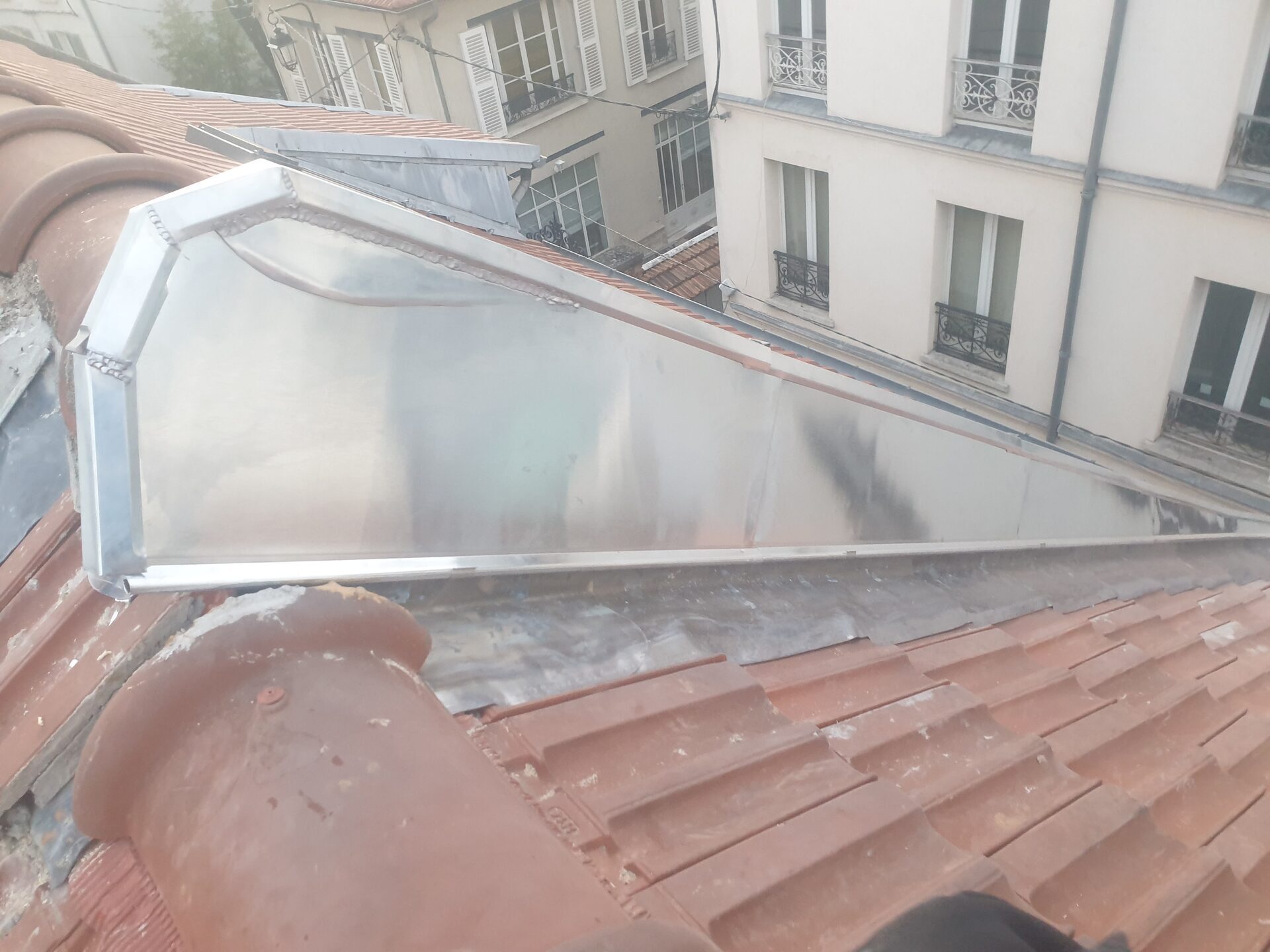 Reprise de rive cimentée